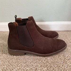 Next Men's Dark Brown Suede Chelsea Boots